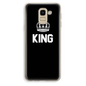 CaseCompany King zwart: Samsung Galaxy J6 (2018) Transparant Hoesje