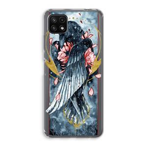 CaseCompany Golden Raven: Samsung Galaxy A22 5G Transparant Hoesje