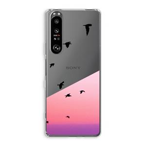 CaseCompany Fly away: Sony Xperia 1 III Transparant Hoesje