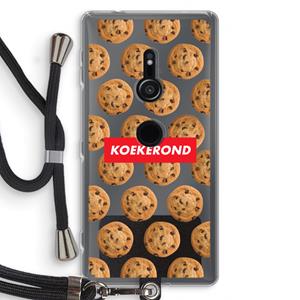 CaseCompany Koekerond: Sony Xperia XZ2 Transparant Hoesje met koord