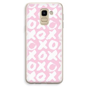 CaseCompany XOXO: Samsung Galaxy J6 (2018) Transparant Hoesje
