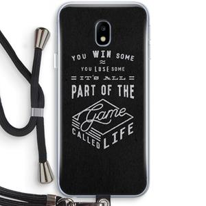 CaseCompany Life: Samsung Galaxy J3 (2017) Transparant Hoesje met koord