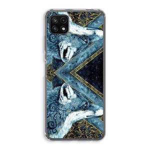 CaseCompany Golden Fox: Samsung Galaxy A22 5G Transparant Hoesje