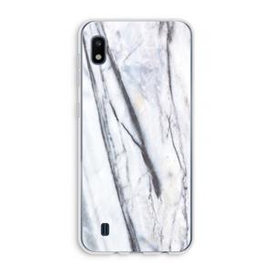 CaseCompany Gestreepte marmer: Samsung Galaxy A10 Transparant Hoesje