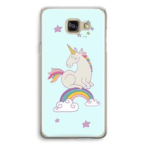 CaseCompany Regenboog eenhoorn: Samsung Galaxy A5 (2016) Transparant Hoesje