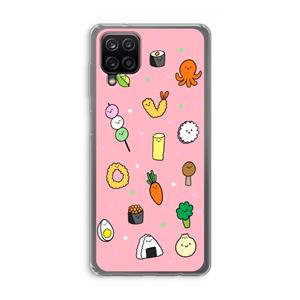 CaseCompany Happy bento friends: Samsung Galaxy A12 Transparant Hoesje