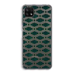 CaseCompany Moroccan tiles: Samsung Galaxy A22 5G Transparant Hoesje
