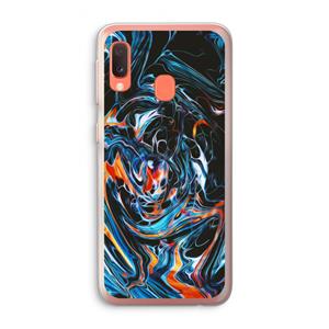 CaseCompany Black Unicorn: Samsung Galaxy A20e Transparant Hoesje