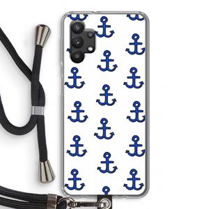 CaseCompany Ankers: Samsung Galaxy A32 5G Transparant Hoesje met koord