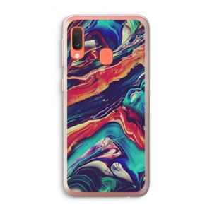 CaseCompany Chameleon Sun: Samsung Galaxy A20e Transparant Hoesje