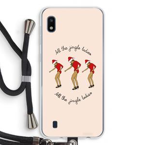 CaseCompany Jingle Ladies: Samsung Galaxy A10 Transparant Hoesje met koord