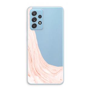 CaseCompany Peach bath: Samsung Galaxy A73 Transparant Hoesje