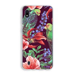 CaseCompany Papegaaien: Samsung Galaxy A10 Transparant Hoesje