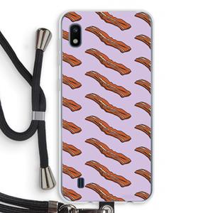 CaseCompany Bacon to my eggs #2: Samsung Galaxy A10 Transparant Hoesje met koord