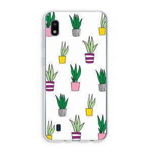 CaseCompany Sanseveria: Samsung Galaxy A10 Transparant Hoesje