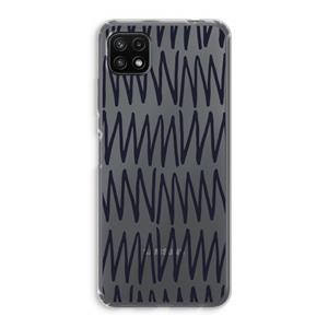 CaseCompany Marrakech Zigzag: Samsung Galaxy A22 5G Transparant Hoesje