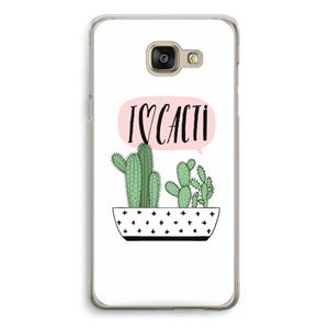 CaseCompany I love cacti: Samsung Galaxy A5 (2016) Transparant Hoesje