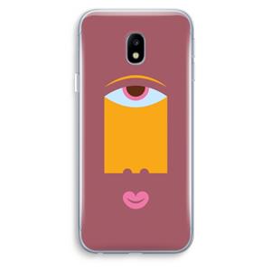 CaseCompany Mono V: Samsung Galaxy J3 (2017) Transparant Hoesje