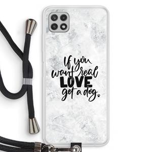 CaseCompany Partner in crime: Samsung Galaxy A22 4G Transparant Hoesje met koord