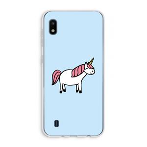 CaseCompany Eenhoorn: Samsung Galaxy A10 Transparant Hoesje