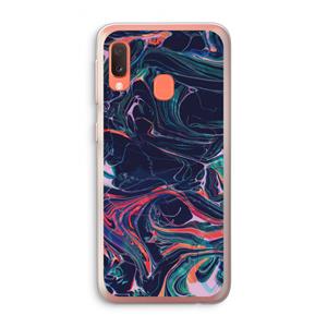 CaseCompany Light Years Beyond: Samsung Galaxy A20e Transparant Hoesje