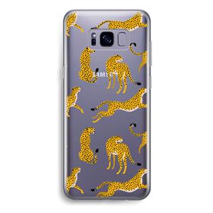 CaseCompany Luipaard: Samsung Galaxy S8 Plus Transparant Hoesje