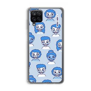 CaseCompany Gezichtjes: Samsung Galaxy A12 Transparant Hoesje