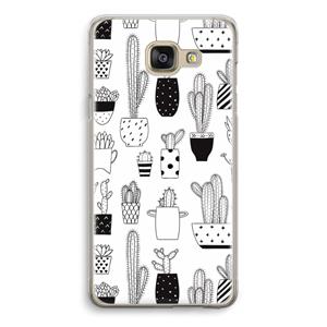 CaseCompany Cactusmotief: Samsung Galaxy A5 (2016) Transparant Hoesje