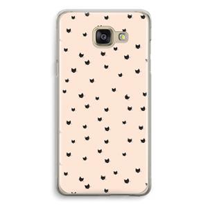 CaseCompany Kleine kattenkopjes: Samsung Galaxy A5 (2016) Transparant Hoesje