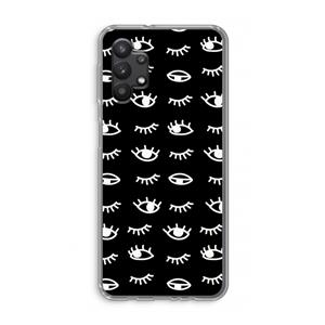 CaseCompany Eye pattern #3: Samsung Galaxy A32 5G Transparant Hoesje