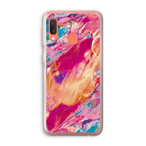 CaseCompany Pastel Echoes: Samsung Galaxy A20e Transparant Hoesje