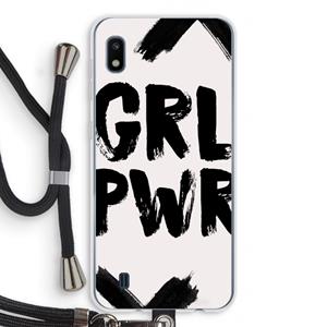 CaseCompany Girl Power #2: Samsung Galaxy A10 Transparant Hoesje met koord