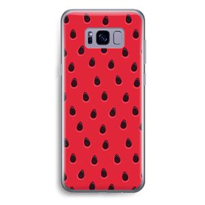 CaseCompany Watermelon: Samsung Galaxy S8 Plus Transparant Hoesje