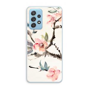 CaseCompany Japanse bloemen: Samsung Galaxy A73 Transparant Hoesje