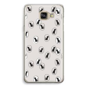CaseCompany Miauw: Samsung Galaxy A5 (2016) Transparant Hoesje