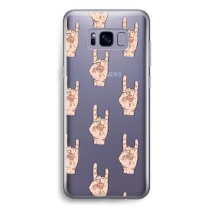CaseCompany Rock: Samsung Galaxy S8 Plus Transparant Hoesje