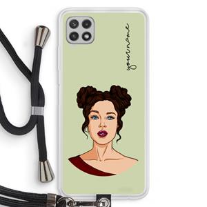 CaseCompany Pop-Art Creator: Samsung Galaxy A22 4G Transparant Hoesje met koord