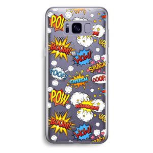 CaseCompany Pow Smack: Samsung Galaxy S8 Plus Transparant Hoesje