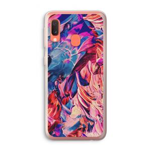 CaseCompany Pink Orchard: Samsung Galaxy A20e Transparant Hoesje