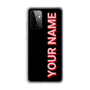 CaseCompany Namecase: Samsung Galaxy A72 Transparant Hoesje