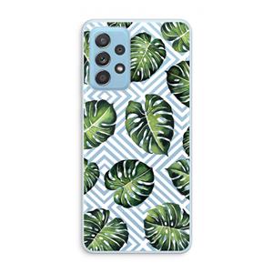 CaseCompany Geometrische jungle: Samsung Galaxy A73 Transparant Hoesje