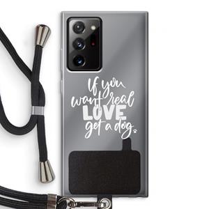 CaseCompany Partner in crime: Samsung Galaxy Note 20 Ultra / Note 20 Ultra 5G Transparant Hoesje met koord