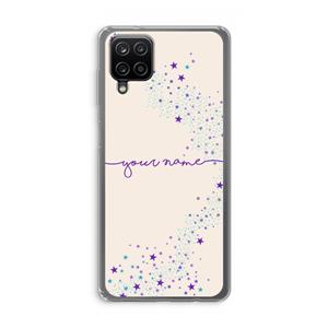 CaseCompany Sterren: Samsung Galaxy A12 Transparant Hoesje