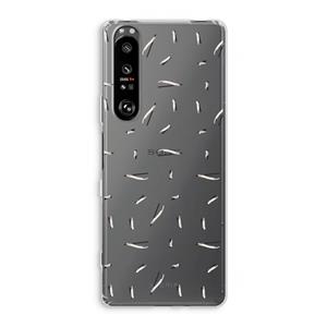 CaseCompany Hipster stripes: Sony Xperia 1 III Transparant Hoesje