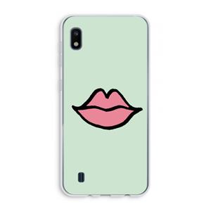 CaseCompany Kusje: Samsung Galaxy A10 Transparant Hoesje
