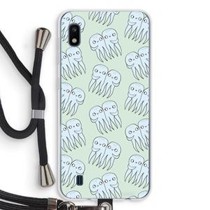 CaseCompany Octopussen: Samsung Galaxy A10 Transparant Hoesje met koord
