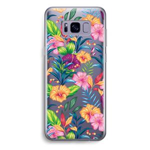 CaseCompany Tropisch 2: Samsung Galaxy S8 Plus Transparant Hoesje