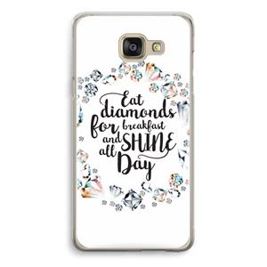 CaseCompany Diamonds: Samsung Galaxy A5 (2016) Transparant Hoesje
