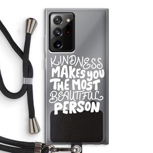 CaseCompany The prettiest: Samsung Galaxy Note 20 Ultra / Note 20 Ultra 5G Transparant Hoesje met koord