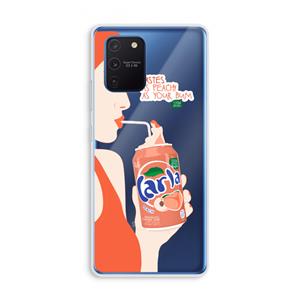 CaseCompany Peach please!: Samsung Galaxy Note 10 Lite Transparant Hoesje